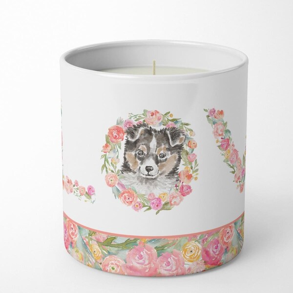 Carolines Treasures 3.75 x 3.25 in. Unisex Sheltie No.1 Love 10 oz Decorative Soy Candle WDK4484CDL - main